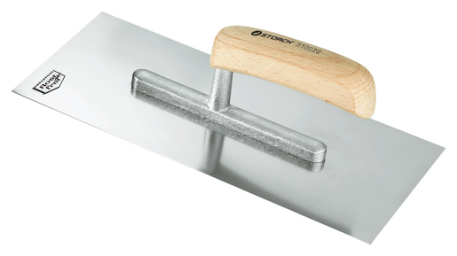Storch Edelstahl-Glättekelle 280X130 mm Holzgriff Profiqualität 310028